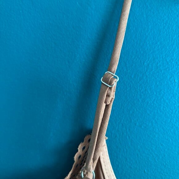 Elegant Lace Trim Brown Tank Top - Picture 5 of 5